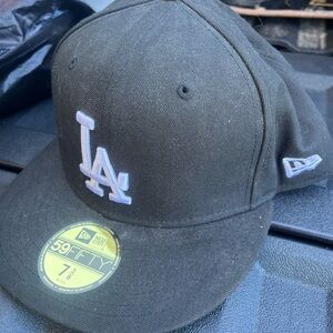New Era Black Fitted Cap LA